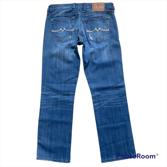 Lucky Brand Golden State Crop Jeans with Distressing Size 4/27 - Picture 3 of 12